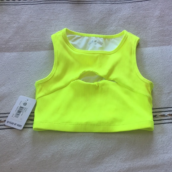 Year of Ours Other - Ribbed Cut Out Bra - Small